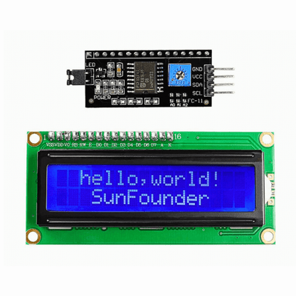 DISPLAY LCD 2X16 AZUL CON I2C