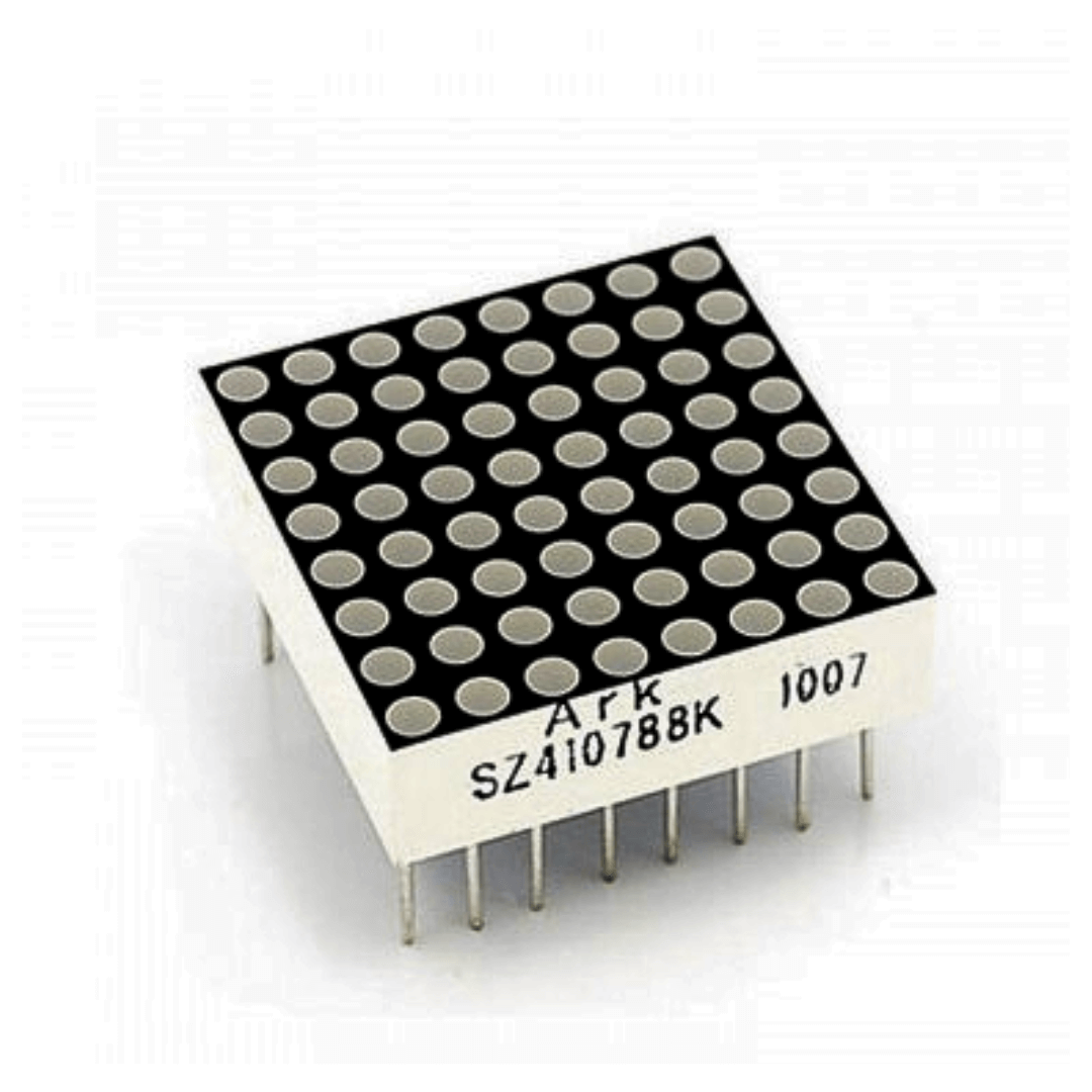 MATRIZ DE PUNTOS LED 8X8 ROJA 2X2