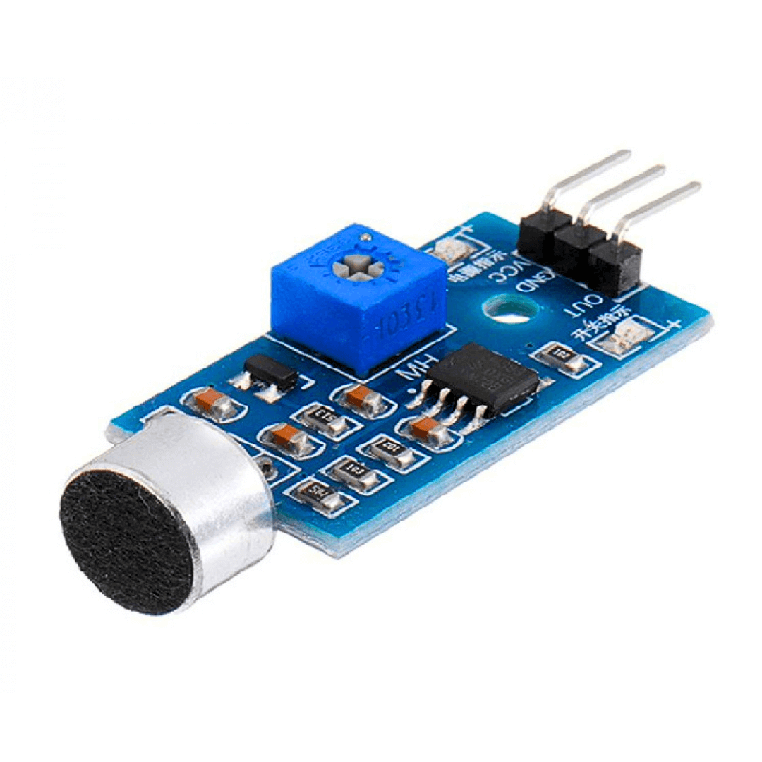 MÓDULO SENSOR DE SONIDO CON AMPLIFICADOR  LM393 - AZUL